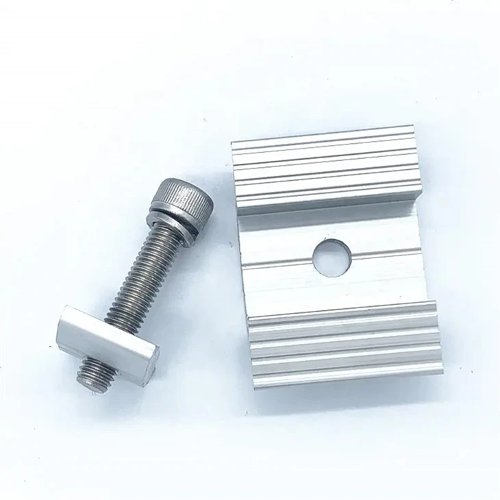 Solar panel mid clamps part Solar panel mid clamps part